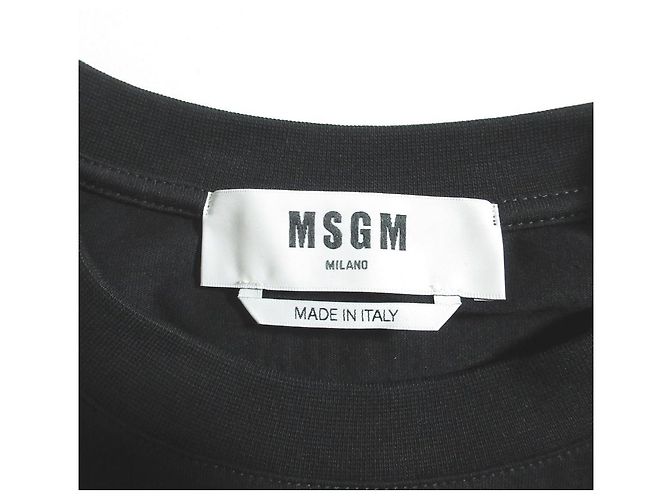Autre Marque Vestido de algodón sin mangas MSGM con lazo Negro - vista 5