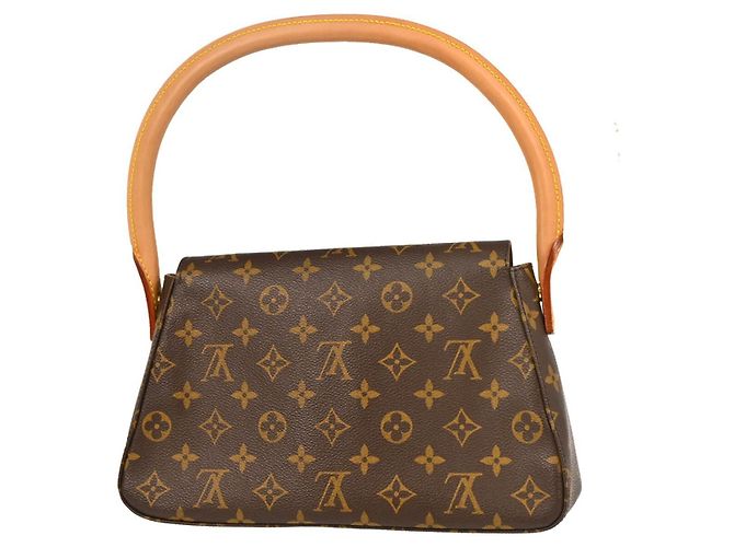 Louis Vuitton Looping Monogram Canvas Mini Castaño - vista 2