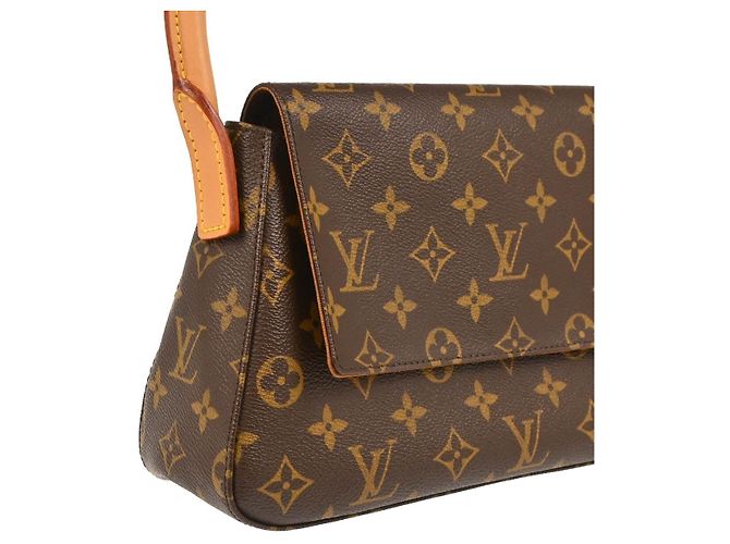 Louis Vuitton Looping Monogram Canvas Mini Castaño - vista 7