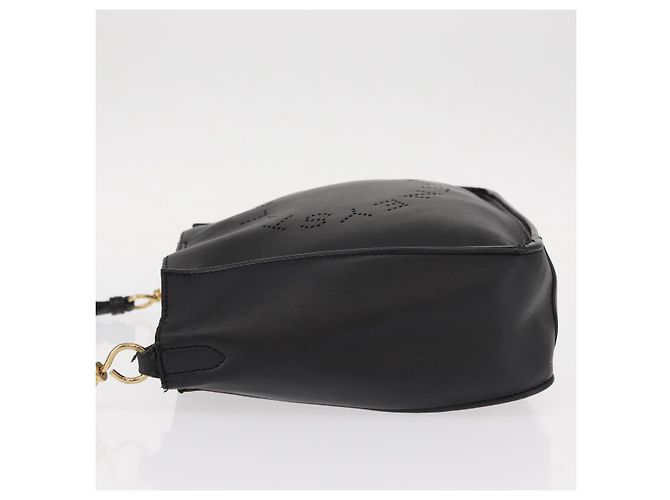 Stella Mc Cartney Borsa a tracolla con logo Stella McCartney in ecopelle perforata piccola Nero - vista 4
