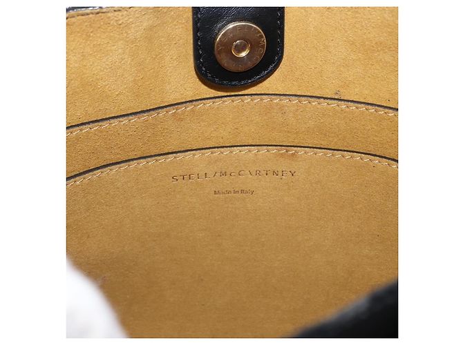 Stella Mc Cartney Borsa a tracolla con logo Stella McCartney in ecopelle perforata piccola Nero - vista 6