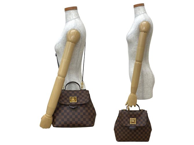 Louis Vuitton Bergamo PM Damier Lederhandtasche Braun - Ansicht 2