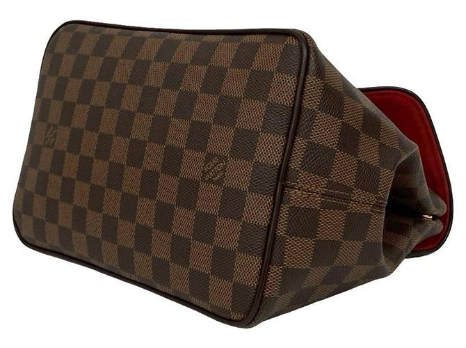 Louis Vuitton Bergamo PM Damier Lederhandtasche Braun - Ansicht 8