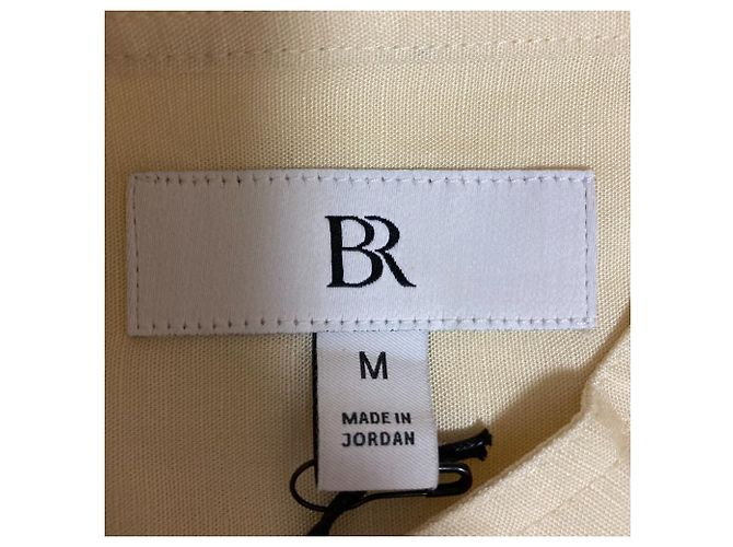 Autre Marque Giacca Camicia 2 in 1 in Tencel e Lino Banana Republic Giallo - vista 6