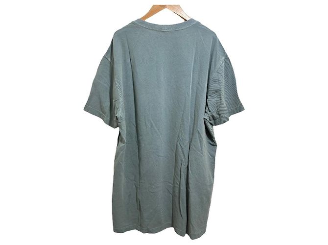 Autre Marque Stone Island Piqué Baumwoll-T-Shirt Grün Hellgrün - Ansicht 2