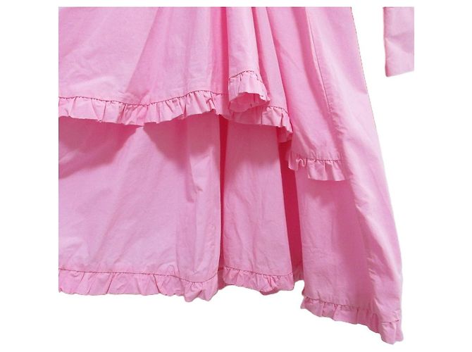 Autre Marque Abito camicia con colletto alto e maniche lunghe con volant MSGM Rosa - vista 6