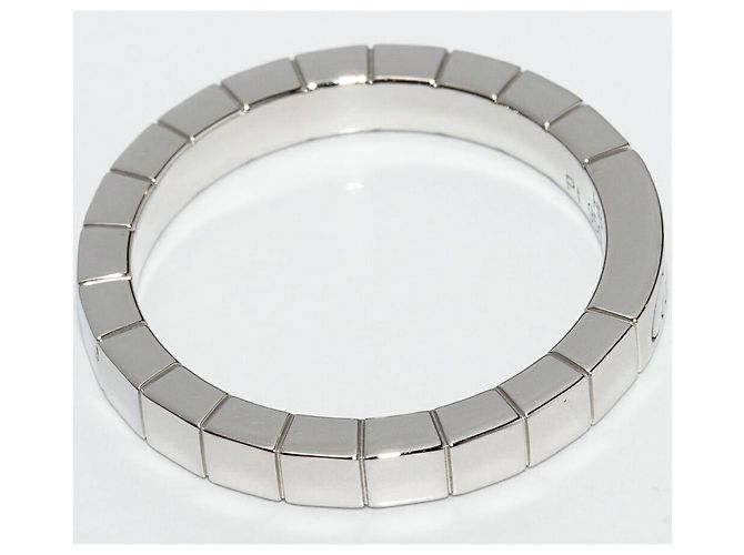 Anello Cartier Lanieres Pt950 Taglia 17 Argento - vista 3