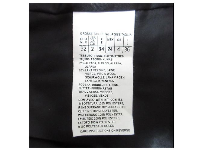 Abrigo largo con capucha de lana de alpaca y piel Max Mara Orilag Negro - vista 10