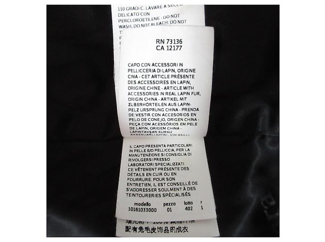 Abrigo largo con capucha de lana de alpaca y piel Max Mara Orilag Negro - vista 12