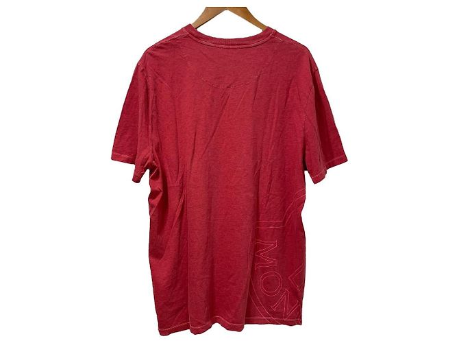 Camiseta de algodón con estampado de logo Moncler Roja - vista 2