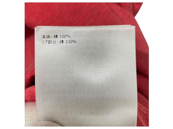 Camiseta de algodón con estampado de logo Moncler Roja - vista 9