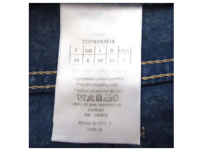 Christian Dior Denim-Shorts Blau - Ansicht 3