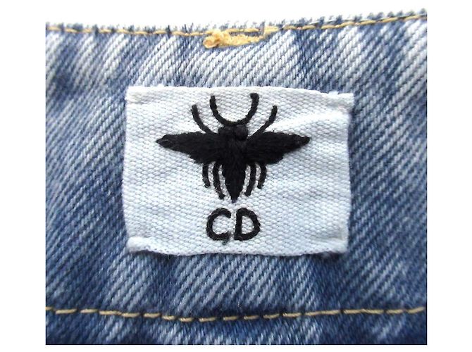 Christian Dior Denim-Shorts Blau - Ansicht 5