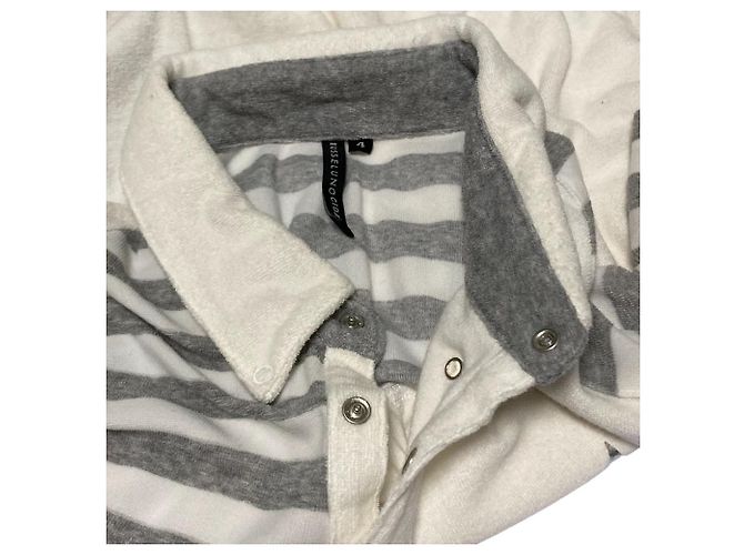 Autre Marque Camiseta de algodão de manga curta CIDAM da Russeluno Marrom Branco - vista 7