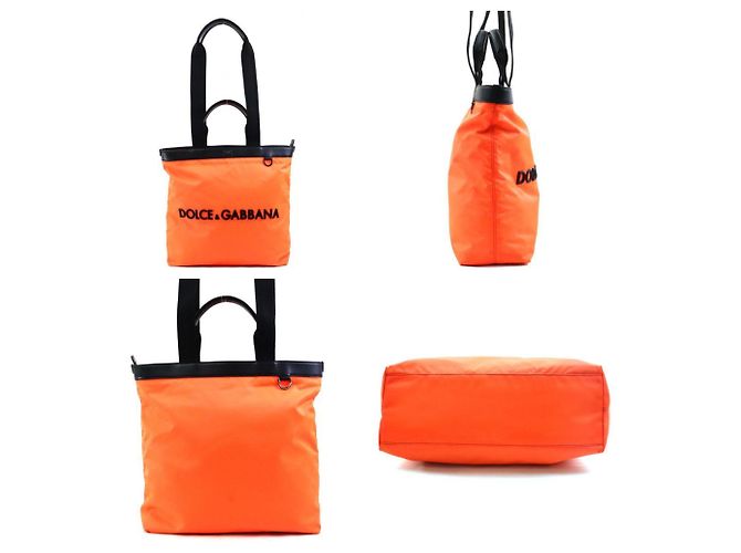Borsa tote nera e arancione neon Dolce & Gabbana Nero - vista 2