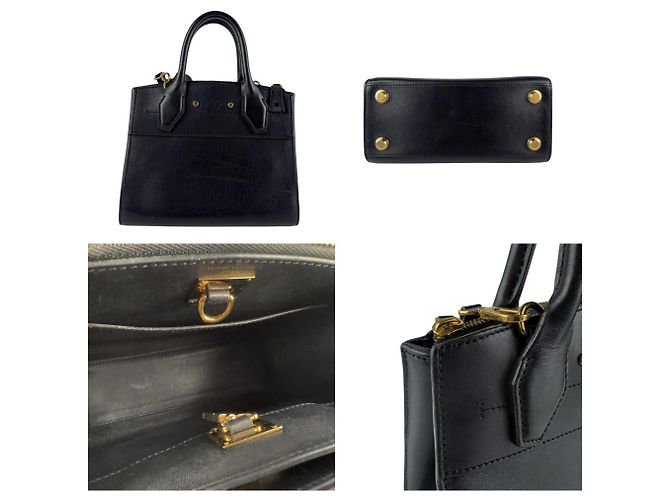 Borsa a Spalla City Steamer Mini Louis Vuitton Nero - vista 3