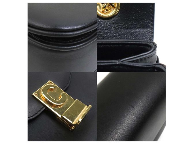 Céline Borsa a spalla Celine Small C in pelle nera Nero - vista 3