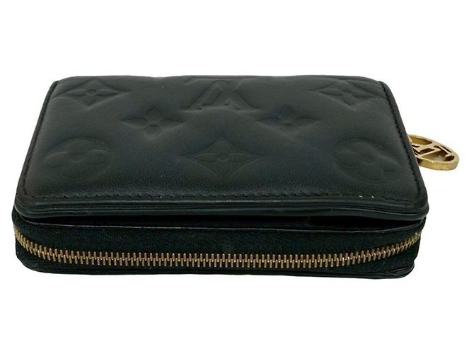 Cartera Lou Monogram Empreinte de Cuero Louis Vuitton Negro - vista 3