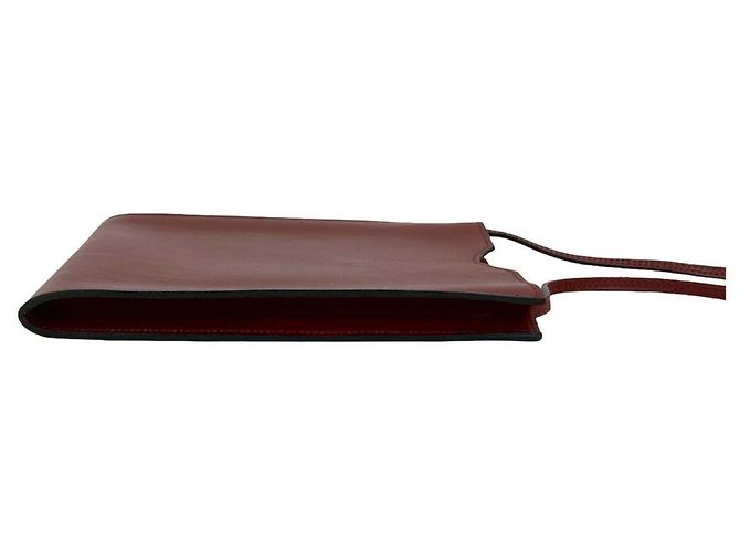 Borsa a spalla in pelle di vitello Omeni Toe Box di Hermès Rosso - vista 6