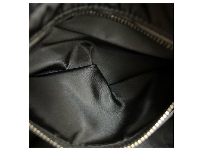 Tote Borsa a spalla 2 in 1 con hardware logo triangolo Prada Nero Blu navy - vista 10