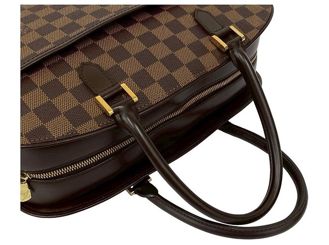Borsa Louis Vuitton Saria Orizzontale Damier Marrone - vista 4