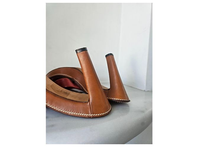 Mule Yves Saint Laurent in pelle rossa Rosso - vista 7