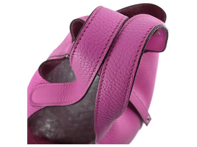 Borsa a mano/tote bag Hermès Picotin Lock PM Rosa - vista 10