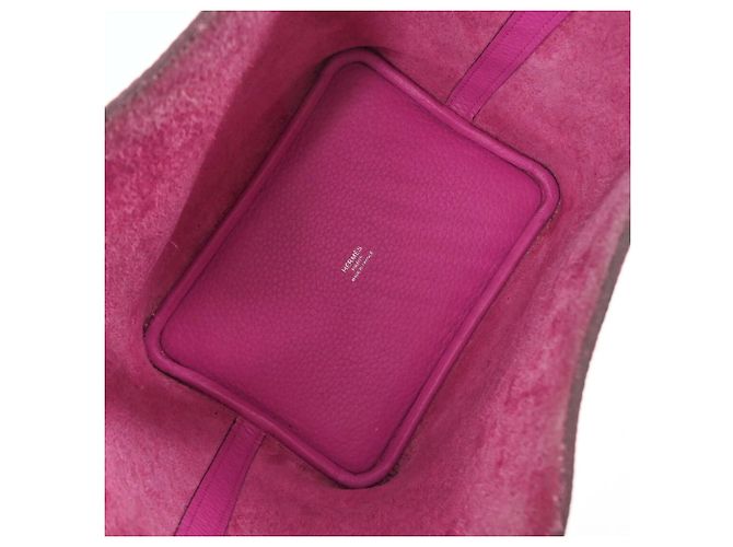 Borsa a mano/tote bag Hermès Picotin Lock PM Rosa - vista 11
