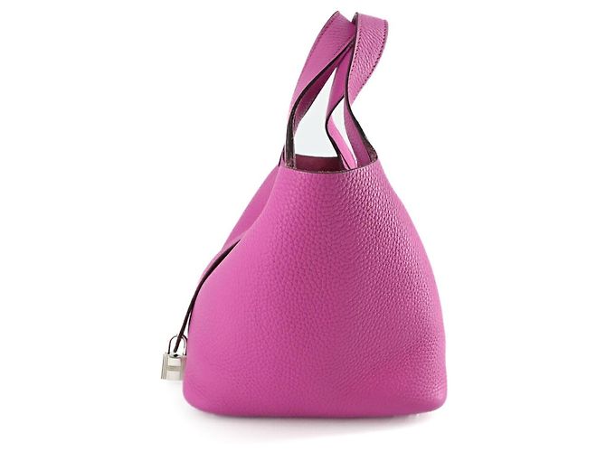 Borsa a mano/tote bag Hermès Picotin Lock PM Rosa - vista 3
