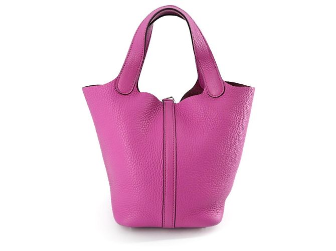 Borsa a mano/tote bag Hermès Picotin Lock PM Rosa - vista 4