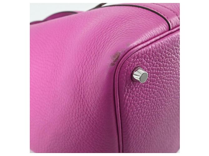 Borsa a mano/tote bag Hermès Picotin Lock PM Rosa - vista 7