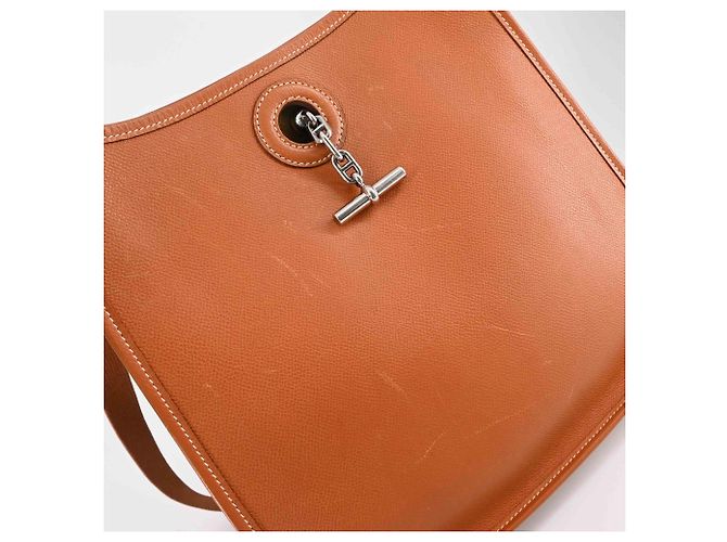 Hermès Hermes Vespa PM Schultertasche Braun Cognac - Ansicht 6