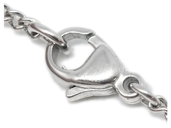 Pendente in metallo con logo CC di Chanel Argento - vista 4