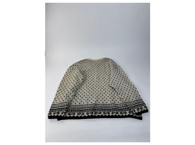 Autre Marque Pull ras du cou à pois vintage Kansai Yamamoto M/L Gris - vue 11