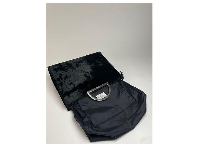 Vintage Courreges Handtasche aus Kunstfell schwarz - Ansicht 2