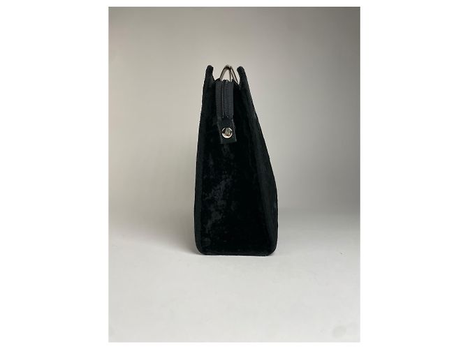 Vintage Courreges Handtasche aus Kunstfell schwarz - Ansicht 5