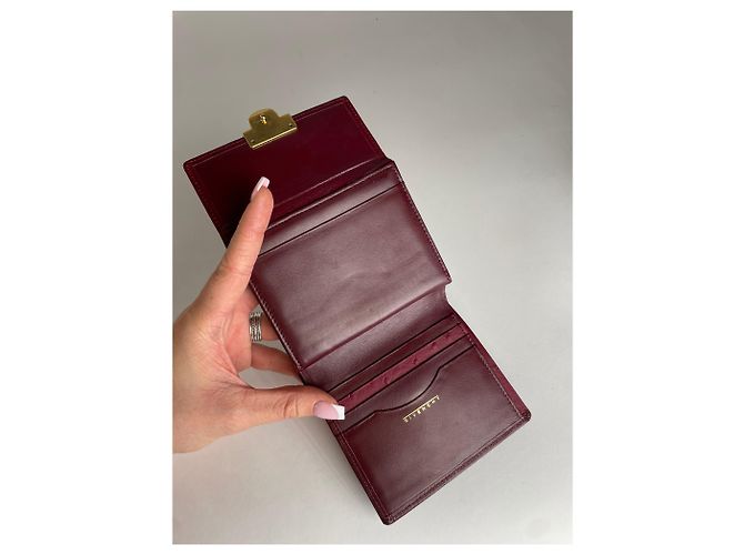 Vintage Givenchy Ostrich Leather Wallet purple - view 2
