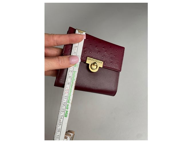 Vintage Givenchy Ostrich Leather Wallet purple - view 6