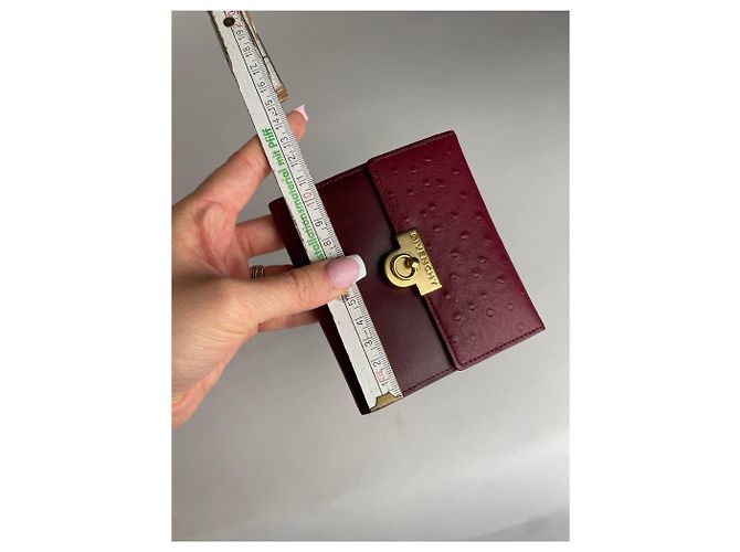 Vintage Givenchy Ostrich Leather Wallet purple - view 8