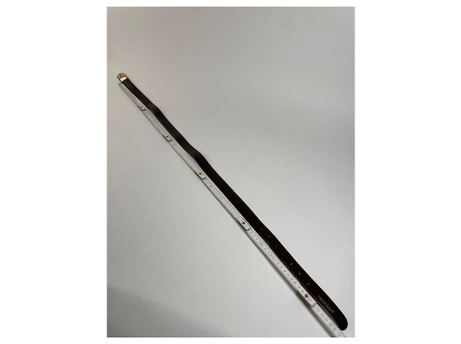 Vintage Givenchy Wende-Ledergürtel schwarz braun - Ansicht 7