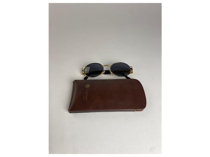 Occhiali da sole Vintage Fendi Roma Oro Nero - vista 13
