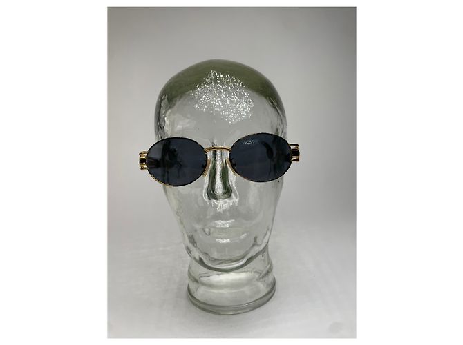 Occhiali da sole Vintage Fendi Roma Oro Nero - vista 5