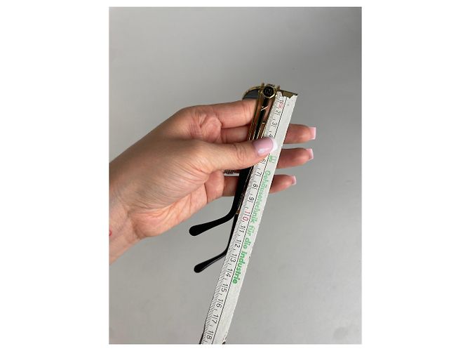 Occhiali da sole Vintage Fendi Roma Oro Nero - vista 6