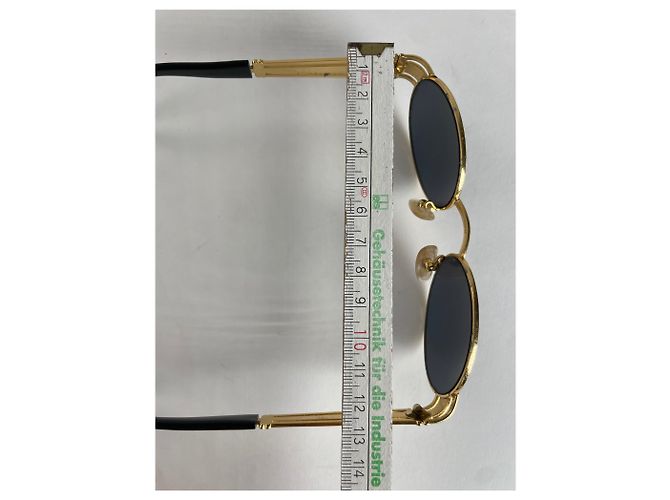Occhiali da sole Vintage Fendi Roma Oro Nero - vista 7