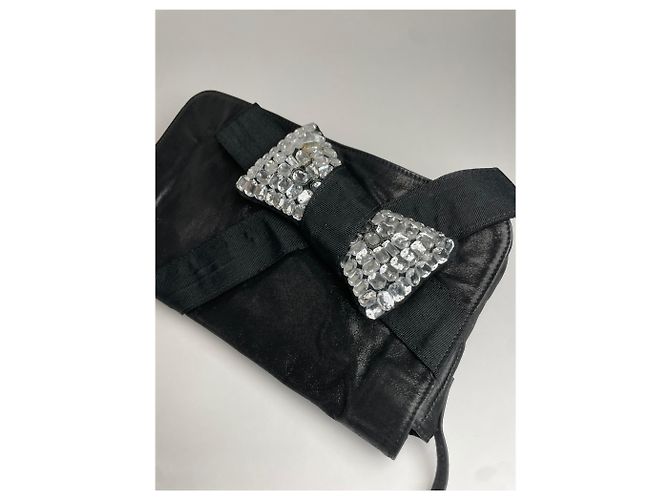Chloé Borsa a spalla in pelle con nastro vintage Chloe Nera Nero - vista 8
