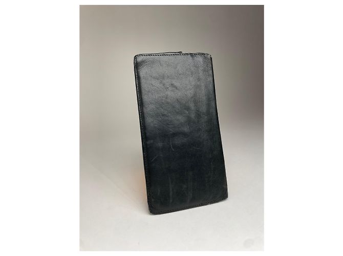 Triomphe Céline Vintage Celine Paris Leather ID Holder black - view 4