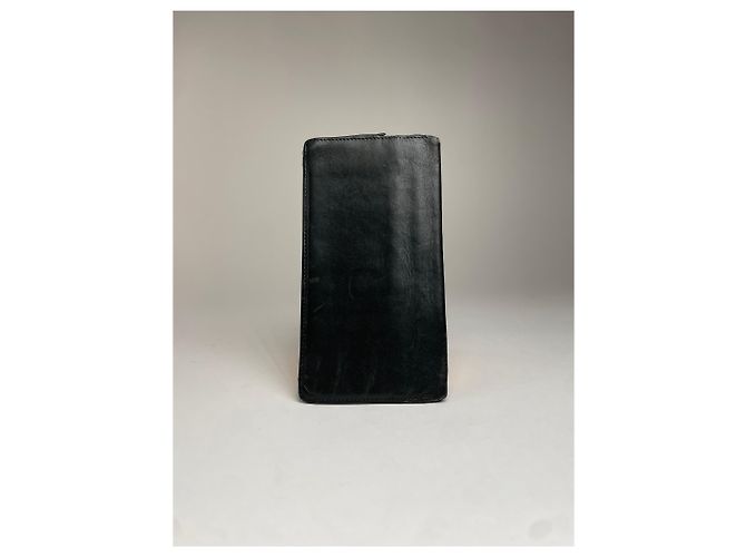 Triomphe Céline Vintage Celine Paris Leather ID Holder black - view 7