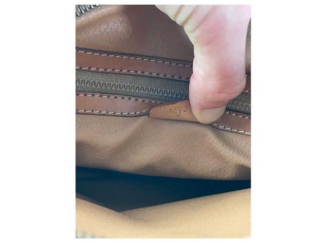 Céline Vintage Celine Paris Triomphe Monogramm Leder Schultertasche braun - Ansicht 14