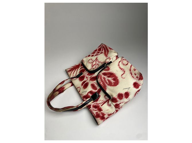 Vintage Gucci abstrakte Handtasche weiß rot - Ansicht 10