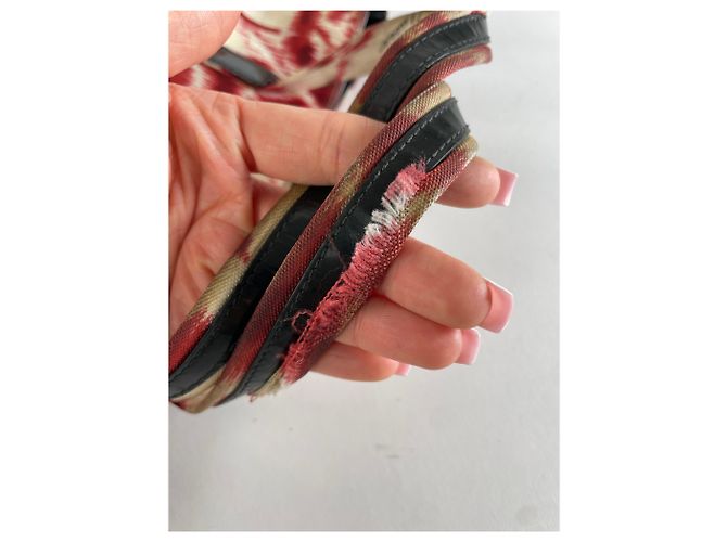 Vintage Gucci abstrakte Handtasche weiß rot - Ansicht 13